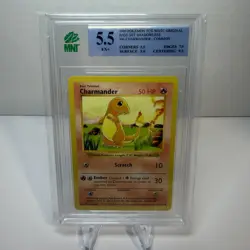 1999 Pokemon Base Set Charmander Shadowless 46/102 Graded WOTC MNT 5.5 - Image 1