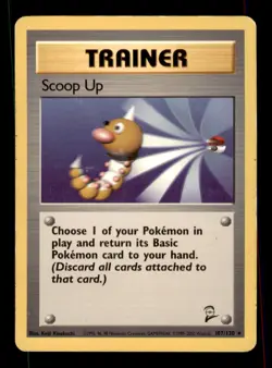 Scoop Up 107/130 Rare Base Set 2 Pokemon Damaged - Image 1