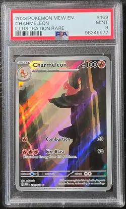 2023 Pokemon Charmeleon #169/165 Scarlet & Violet 151 Illustration Rare PSA 9 - Image 1