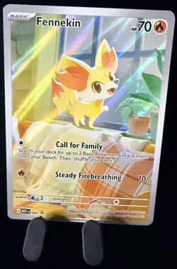 Fennekin 080 Holo Promo ME: Mega Evolution Promo Pokemon NM/M - Image 3