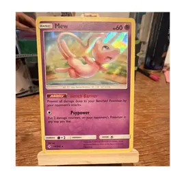 Pokemon TCG Mew 76/214 SM-Unbroken Bonds Holo Rare English 60 HP - Image 1