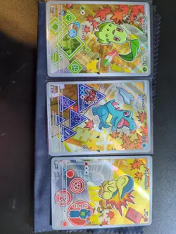 Pokemon First Partner Series 2 - Johto Starter Set Chikorita Cyndaquil Totodile - Image 1