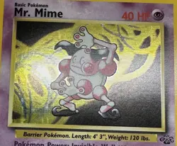 Pokemon TCG Mr. Mime 1999 Jungle Holo Rare #6/64 WOTC NM Vintage - Image 5