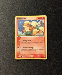 Pokemon EX LEGEND MAKER - #55/92 Growlithe - Reverse Holo - ENG - Lightly Played - Image 3