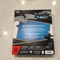 Pokemon TCG Scarlet & Violet Black Bolt 9-Pocket 3-Ring Binder w/ Booster - Image 2
