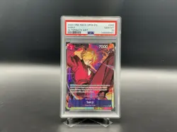 PSA 10 SANJI (OP09-065)(ALT ART) EMPERORS IN THE NEW WORLD One Piece Card Game - Image 1