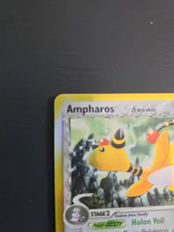 2006 Pokemon Dragon Frontiers Holo Ampharos 1/101 - Image 3