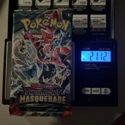 Heavy 21.12g Pokemon Sealed Twilight Masquerade Booster Pack - Image 1