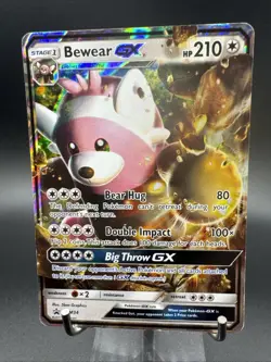 Pokemon TCG Bewear GX SM34 SM Black Star Promo Ultra Rare Holo - Image 1