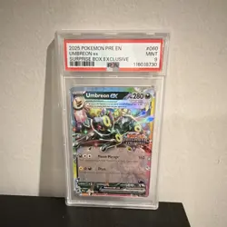 Umbreon ex PSA 9 2025 Prismatic Evolutions Stamp #060 Holo Promo Exclusive - Image 1