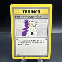 1999 Pokemon Base Set Imposter Professor Oak #73 MP Original Base Set - Image 1