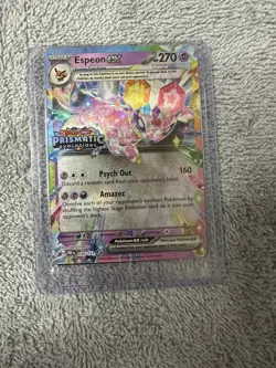Pokemon Espeon EX 034/131 Prismatic Evolutions Stamp Promo Sealed - Image 1