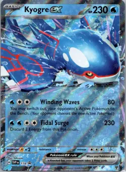 Pokemon TCG Kyogre ex 178 Scarlet Violet Promos Holo NM - Image 1
