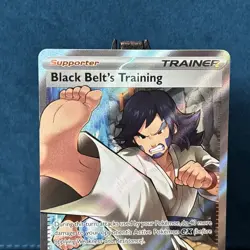 Pokemon Black Belt's Training 255/217 Full Art Holo Supporter Ascended Heroes - Image 4