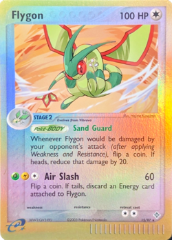 Pokemon TCG - Flygon - 15/97 - Reverse Holo - Rare - EX Dragon [Heavily Played] - Image 1