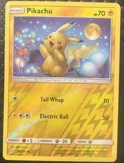 The Pokemon Company Pikachu 56/236 SM Unified Minds Common Reverse Holo EN 70 HP - Image 1