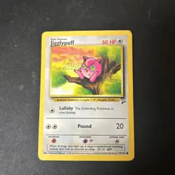 Pokemon TCG Jigglypuff Base Set 2 77/130 Regular Unlimited Common D2 - Image 1