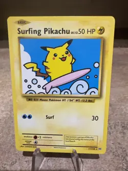 2016 Pokemon XY Evolutions Surfing Pikachu 111/108 Near Mint - Image 1
