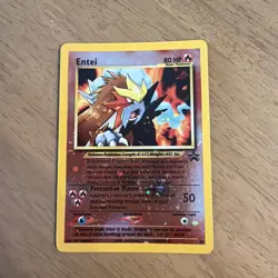 Pokemon Entei Black Star Promo Reverse Holo #34 LP/NM - Image 1