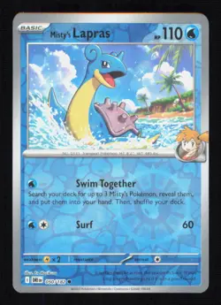 Misty's Lapras 050/182 Reverse Holo Destined Rivals Pokemon Near Mint - Image 1