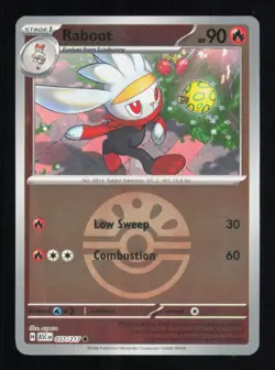 RABOOT (FRIEND BALL) 037/217 REVERSE HOLO ASCENDED HEROES POKEMON NEAR MINT - Image 1