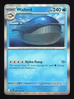 WAILORD 041/159 HOLO JOURNEY TOGETHER POKEMON NEAR MINT - Image 1