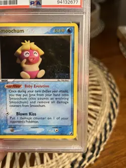 Pokemon TCG Smoochum 31/115 Reverse Unseen Forces PSA 8 STAMPED POP 20 Yuka Mori - Image 3