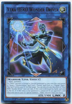 Xtra HERO Wonder Driver LEHD-ENA37 Legendary Hero Decks Yu-Gi-Oh 1st Edition NM - Image 1