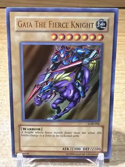 Yu-Gi-Oh! TCG : Gaia The Fierce Knight - LOB-006! ULTRA RARE! LP - Image 1