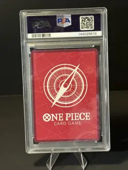 One Piece Card Game TCG Vegapunk OP07-097 Alt Art Leader PSA 10 - Image 2