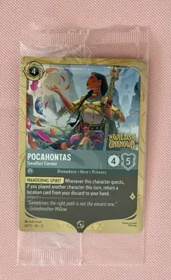 Disney Lorcana Pocahontas Promo SEALED Wilds Unknown - Image 1
