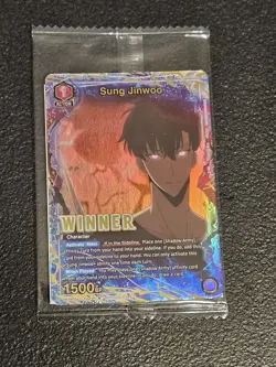 Union Arena Solo Leveling Sung Jinwoo WINNER UEPR/SLG-1-019 English Promo Sealed - Image 1