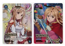 Set of 2 Asuna (Winner) Foil Sword Art Online Vol 1 & 2 Union Arena Promos NM - Image 1