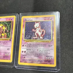 Pokemon TCG Mewtwo 2 Card Lot Base Set Holo & Black Star Promo 14 VTG 1999 WOTC - Image 2