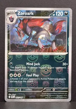 Zoroark 062/086 Master Ball Reverse Holo SV White Flare Pokemon Card Near Mint - Image 1