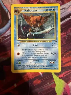 Pokemon TCG Kabutops Holo Rare Card 6/75 Neo Discovery NM - Image 1
