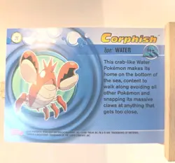 Pokemon Card - Corphish #26 - Advanced - Topps - Image 2