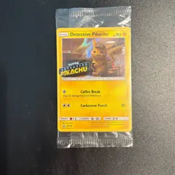 Detective Pikachu SM190 PROMO Holo Pokemon Card - SEALED - Image 1