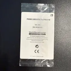 Detective Pikachu SM190 PROMO Holo Pokemon Card - SEALED - Image 2