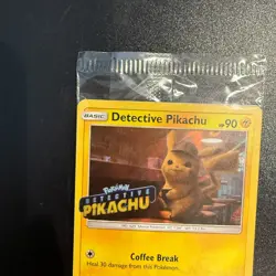 Detective Pikachu SM190 PROMO Holo Pokemon Card - SEALED - Image 3