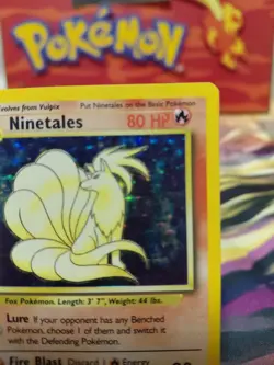 Pokemon TCG Ninetales Base Set Holo Unlimited Rare Card 12/102 WOTC MP - Image 4
