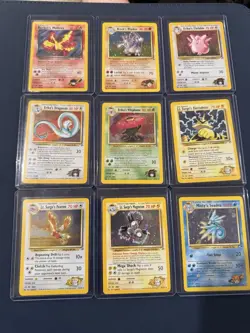 Gym Heroes Card Lot of 10 Holo Pokemon Cards Near Mint - Image 1