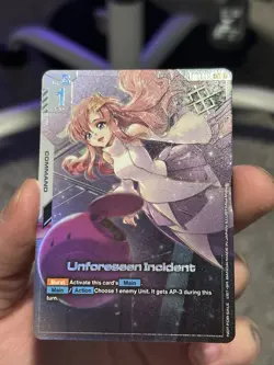 Unforeseen Incident (Store Tournament Winner Pack 01) Near Mint Gundam Card - Image 2
