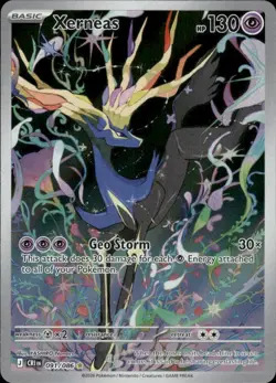 Xerneas 091/086 Holo Illustration Rare Chaos Rising Pokemon Near Mint - Image 1