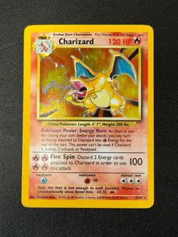 1999 Pokemon Base Set #4/102 Charizard Holo - Image 1
