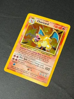 1999 Pokemon Base Set #4/102 Charizard Holo - Image 3
