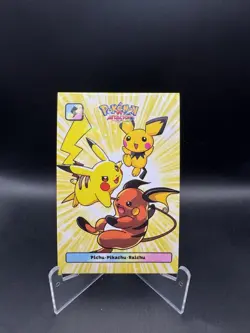 Pokemon Pichu Pikachu Raichu Attacks 2 Database Cracked Ice Holo Peru - Image 1