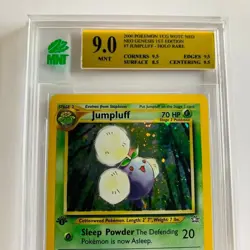 2000 Pokemon Neo Genesis Jumpluff 7/111 Holo MNT 9.0 TCG WOTC 1st Edition - Image 5