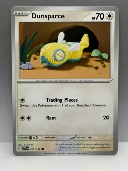 Pokemon TCG Dunsparce 120/159 Journey Together Common NM - Image 3