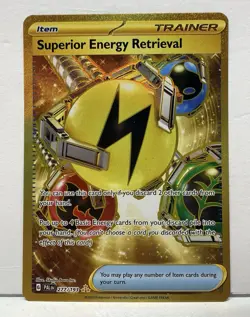 Superior Energy Retrieval 277/193 Trainer Full Art Holo Hyper Rare Pokemon - Image 1